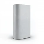 Plain Vinyl Wallpaper, size 15.6m×106cm, Light Gray Color