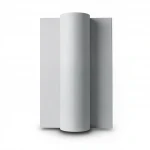 Plain Vinyl Wallpaper, Size 15.6m×106cm, Light Gray Color 