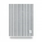 Plain Korean Wallpaper, Gray color with white stripes  , 15.6m×106cm