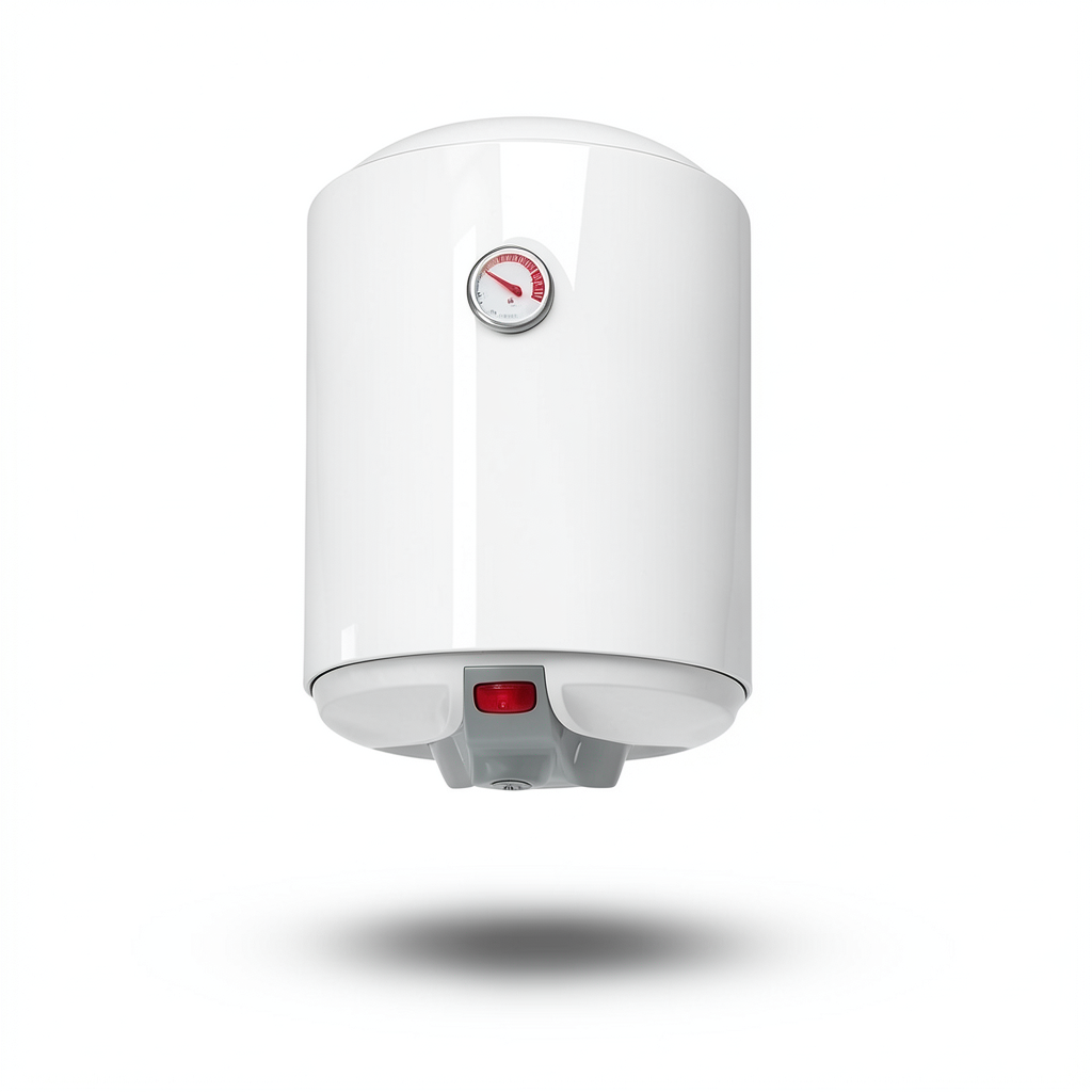 Horizontal Electric Water Heater 50 Liter Capacity 445 mm Width White 1200 WATT 220/240 V | Saudi Ceramics