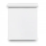 Plain Vinyl Wallpaper, 15.6m×106cm, Sugar white Color 
