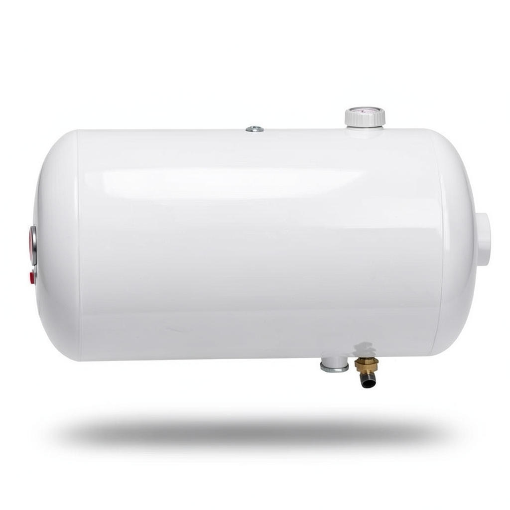 Horizontal Electric Water Heater 80L White, 1200 WATT 220/240 Volt | Saudi Ceramics