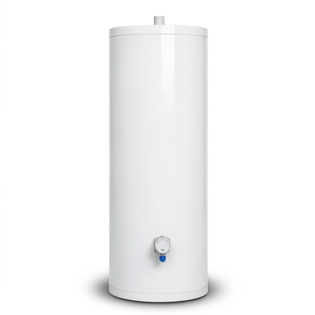 Vertical Electric Water Heater Height 1215 mm Capacity 200 Liter White 3000 WATT | Saudi Ceramics