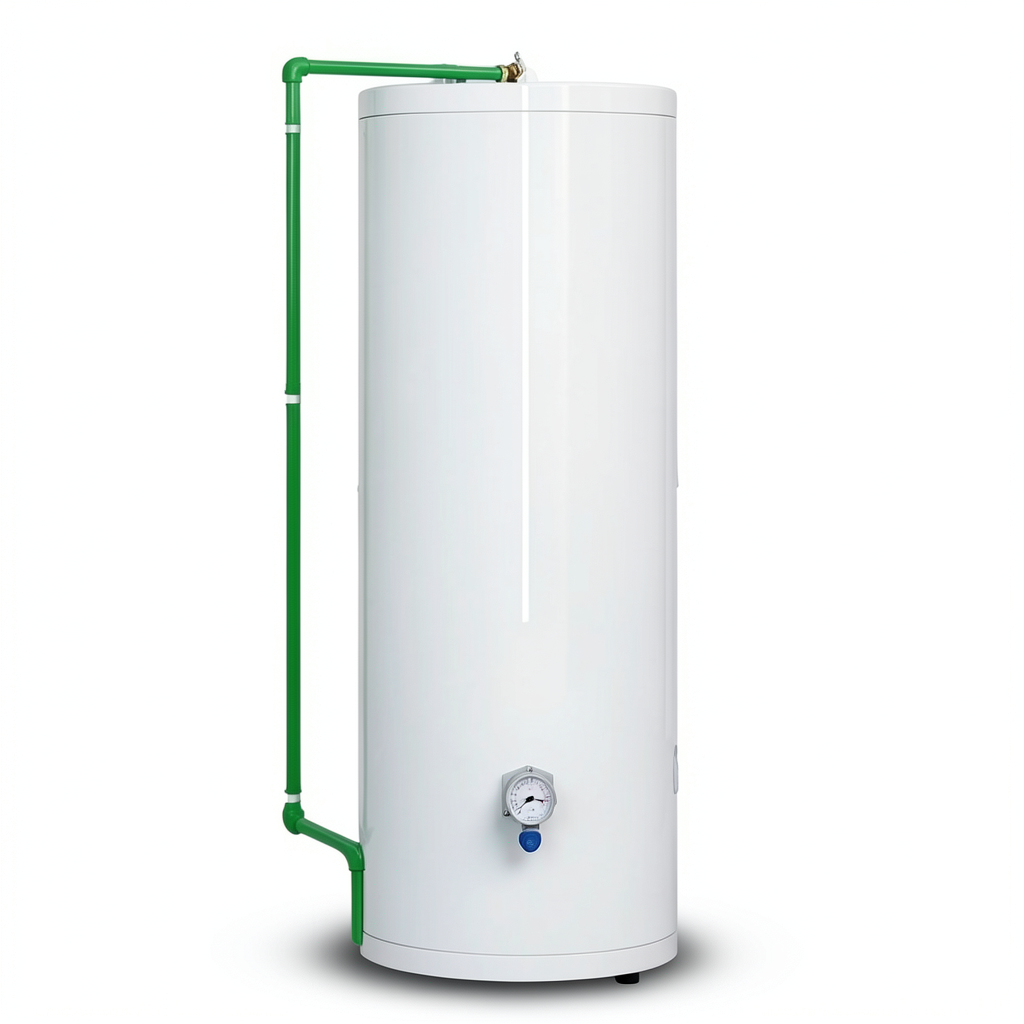 Vertical Electric Water Heater 300 Liter Capacity 560 mm Width White 3000 WATT | Saudi Ceramics