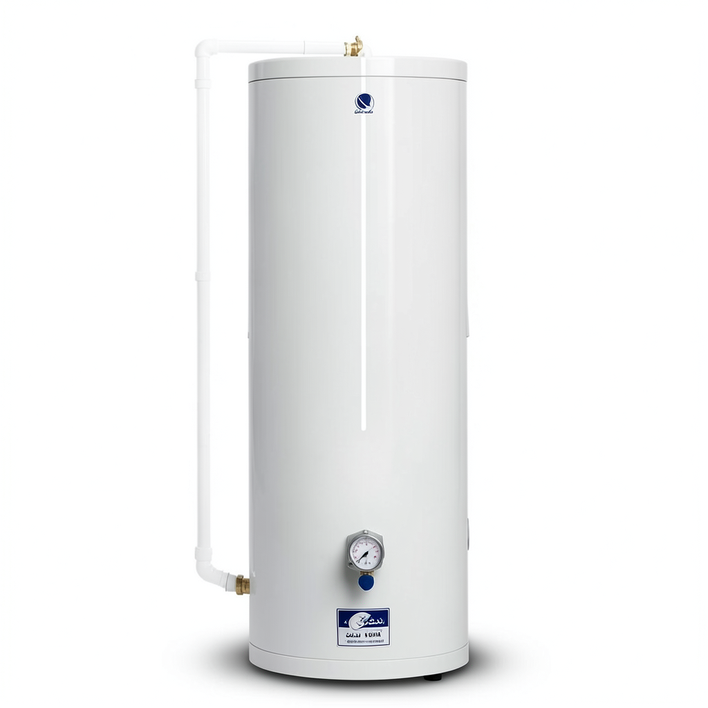 Horizontal Electric Water Heater 300 Liter Capacity 560 mm Width White 4000 WATT | Saudi Ceramics
