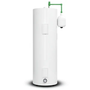 Vertical Central Water Heater 300 Liter 560 mm White, 2×3.8 kW 220/240 Volt | Saudi Ceramics