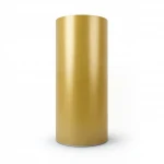 Plain Wallpaper, Vinyl Sheath, Length 15.6m, Width 106cm, Golden color 
