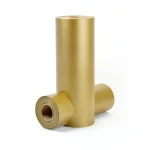 Plain Wallpaper, Vinyl Sheath, Length 15.6m, Width 106cm, Golden color 