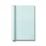 Plain Wallpaper, Vinyl Sheath, Length 15.6m, Width 106cm, Pale cyan Color