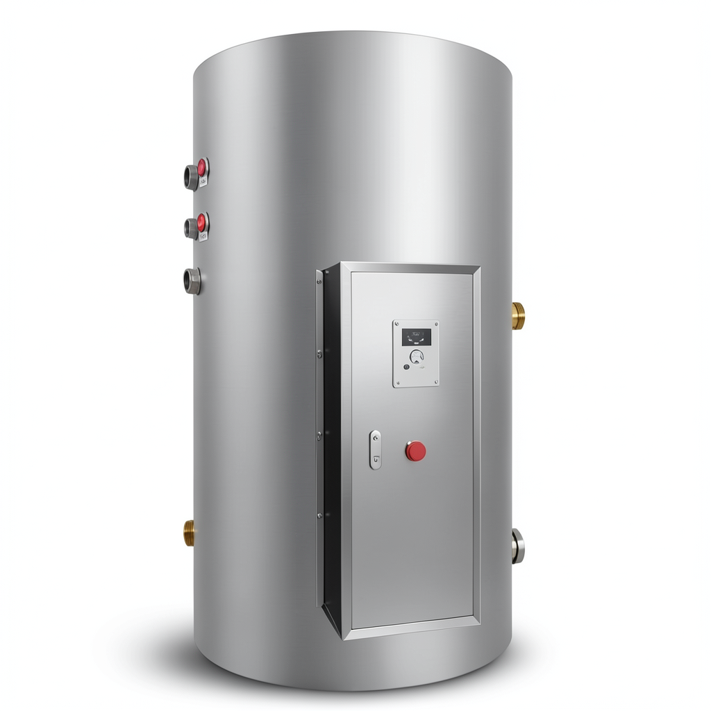 Stainless Steel Central Water Heater Capacity 1200 Liter Diameter 1100 mm Size 1900×1320 mm | eau chauffage