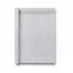 Plain Vinyl Wallpaper, Length 15.6 meters, Width 106 cm, Velvety light gray Color  