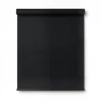 Wallpaper, Plain Design, Size 15.6m × 106 cm, Black Color