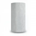Plain Vinyl Wallpaper, Length 15.6 meters, Width 106 cm, Velvety light gray Color  