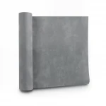 Plain Vinyl Wallpaper, size 15.6m×106cm, velvet Gray Color