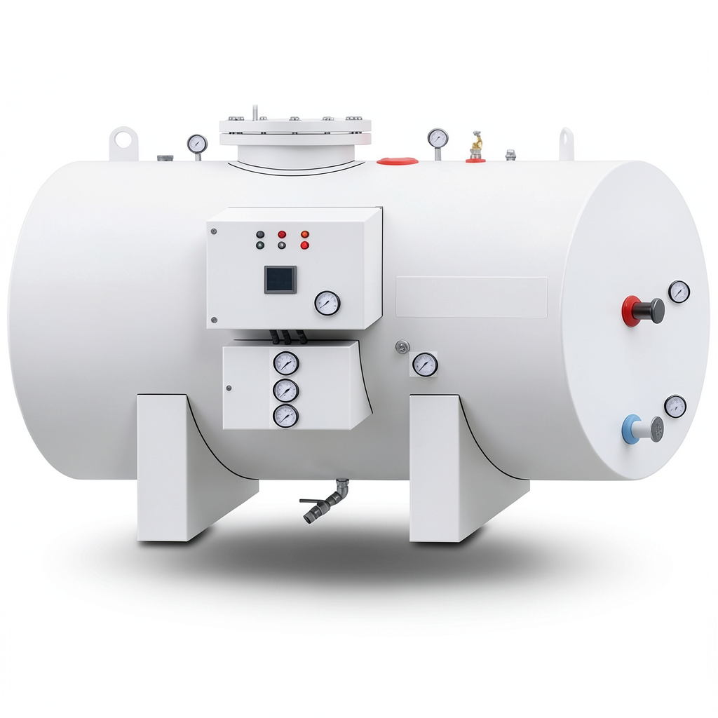 Horizontal Water Heater 3000 Liter Capacity, Height 2680 mm, European Design | Reem Water Heater Factory