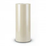 Plain Vinyl Wallpaper, size 15.6m×106cm, Shiny light beige Color 