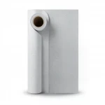 Plain Vinyl Wallpaper, size 15.6m×106cm, Light Gray Color