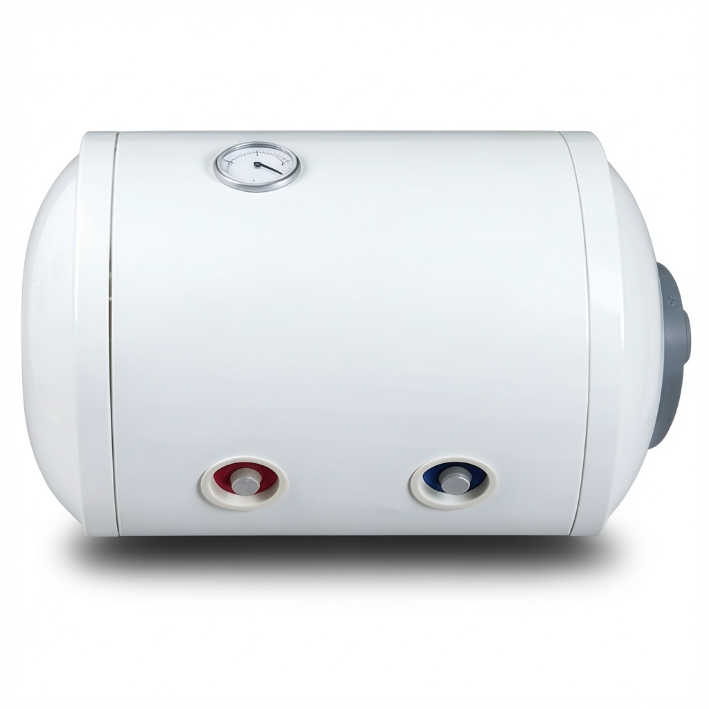 Horizontal Water Heater 80 Liter 604 mm Width White 1500 WATT