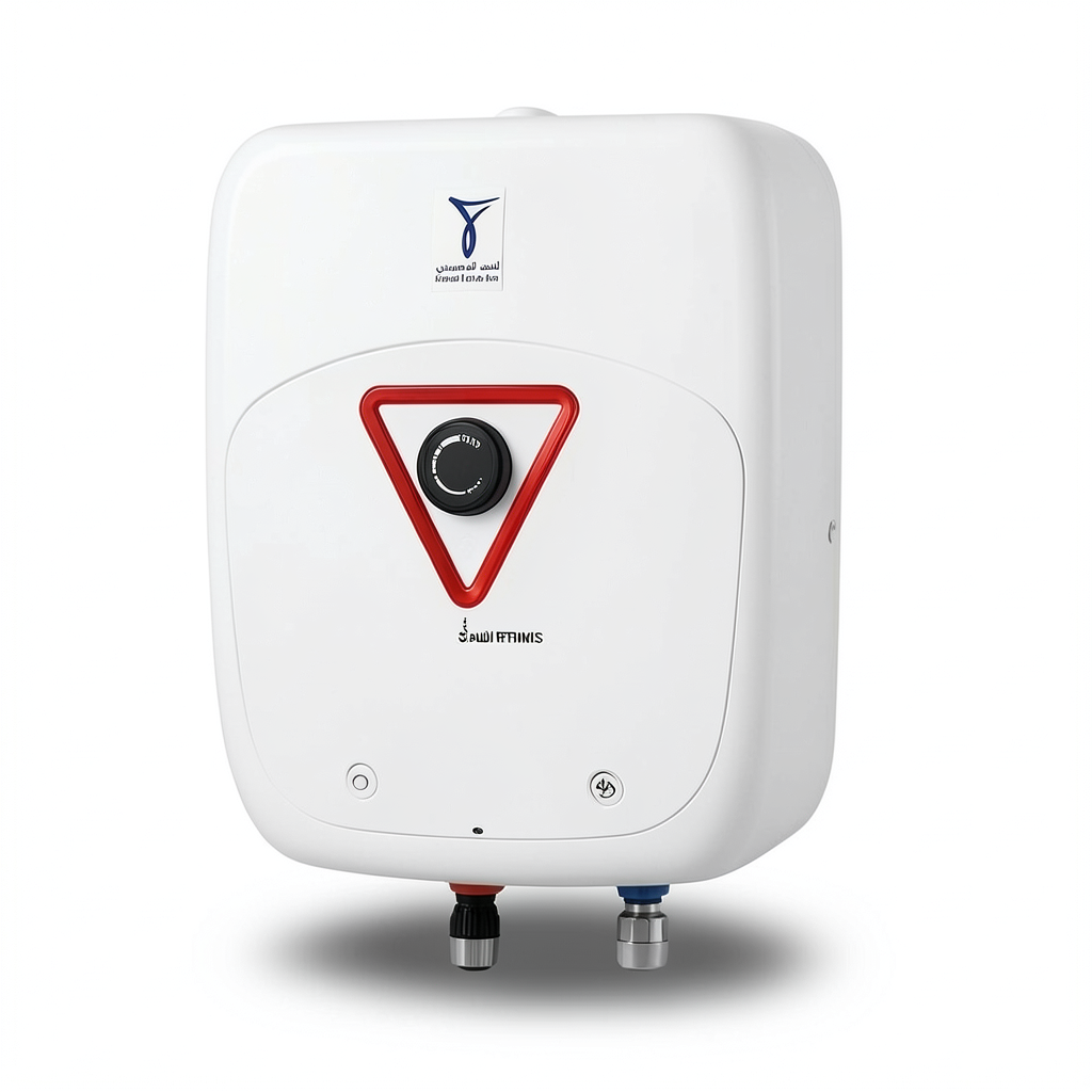 Vertical Electric Quad 15 Water Heater 15 Liter White 1200 WATT | Saudi Ceramics