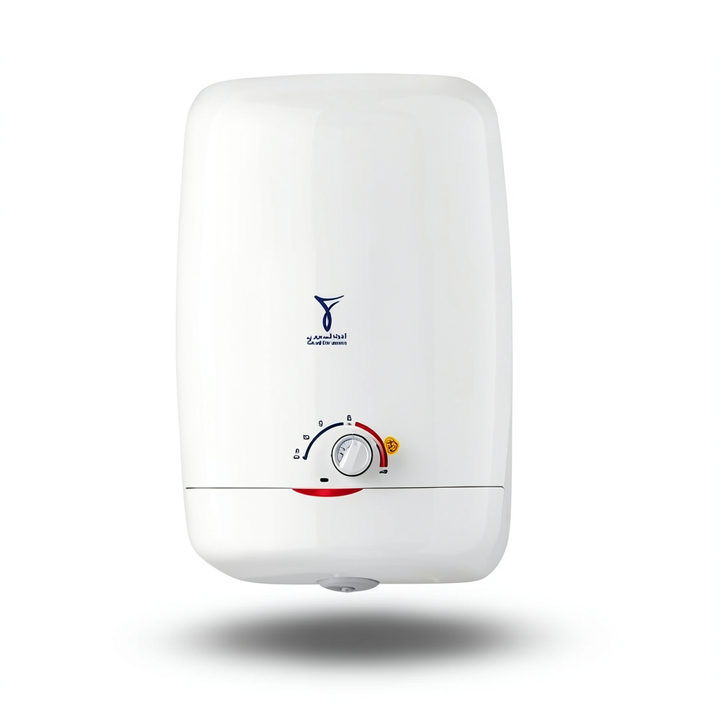 Vertical Electric Water Heater 10 Liter 264 mm White, 1200 WATT, 220-240 Volt | Saudi Ceramics