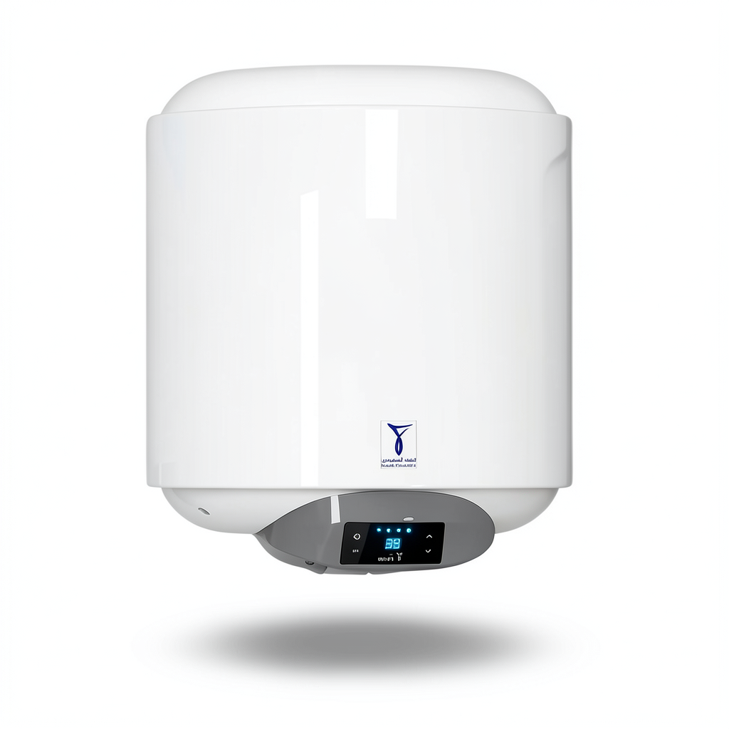 Vertical Electric Water Heater 80 Liter Capacity White Color 2000 WATT | Saudi Ceramics