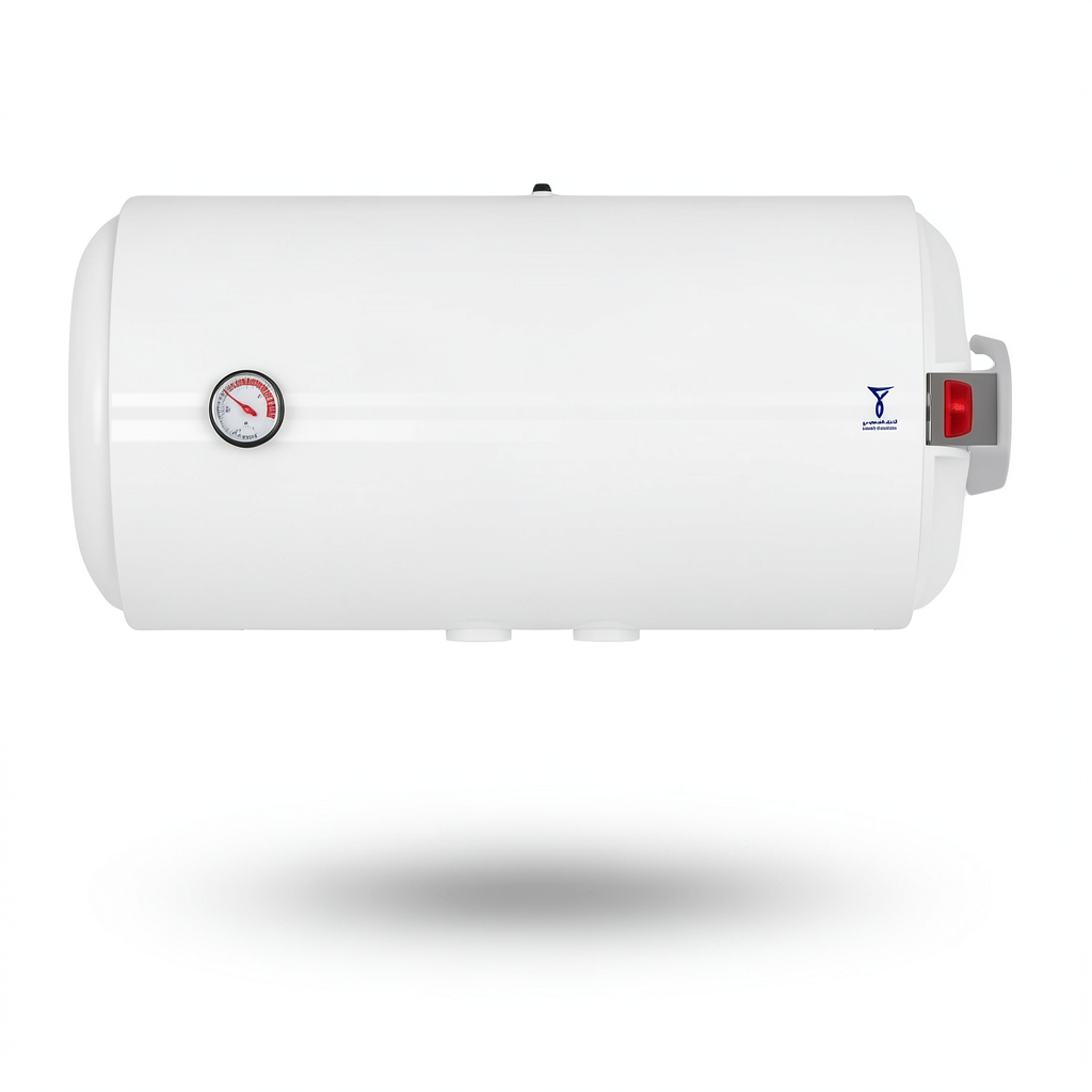 Horizontal Electric Water Heater 80L 1200W White, Width 769 mm | Saudi Ceramics