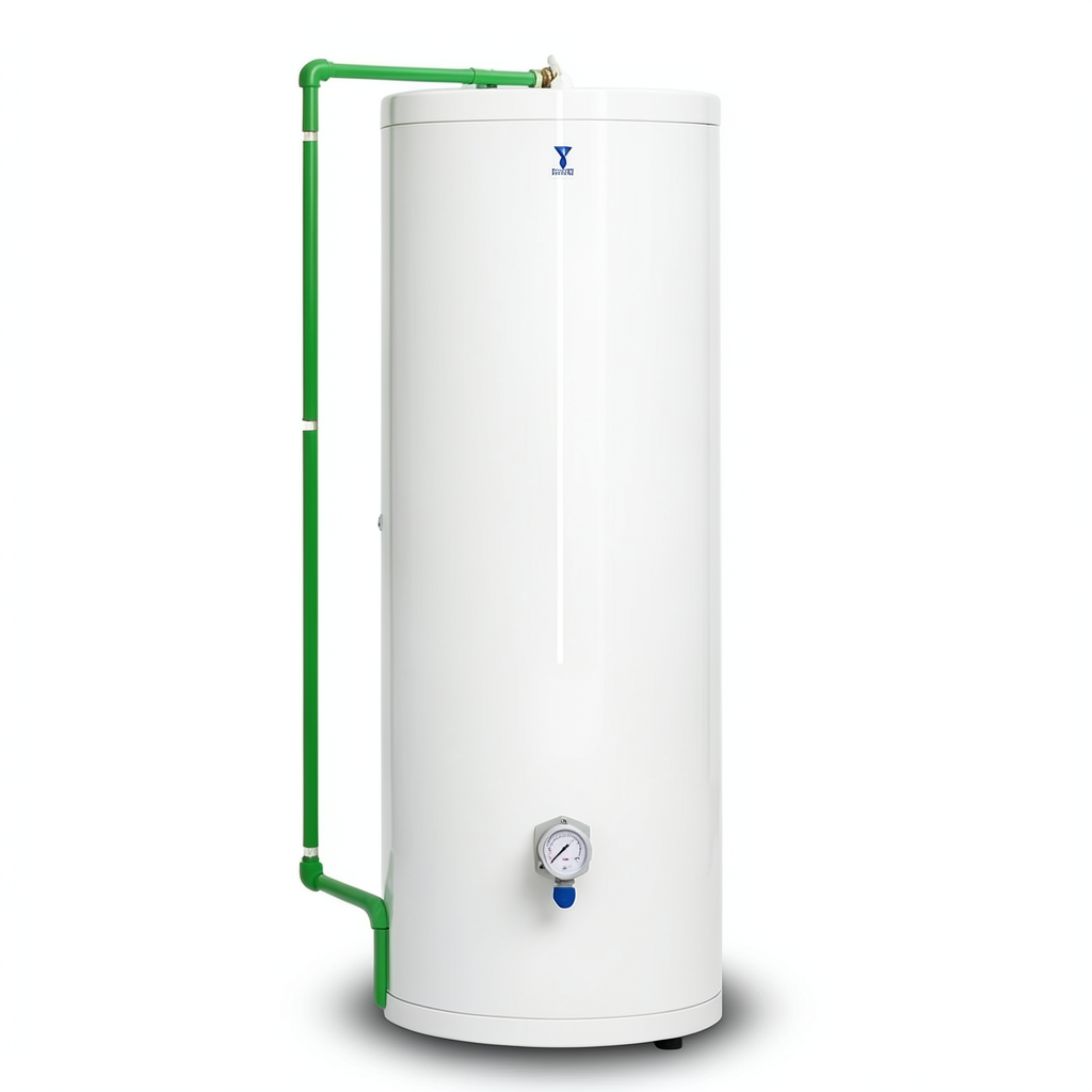 Vertical Electric Water Heater 150 Liter Height 1130 mm White 4500 WATT | Saudi Ceramics