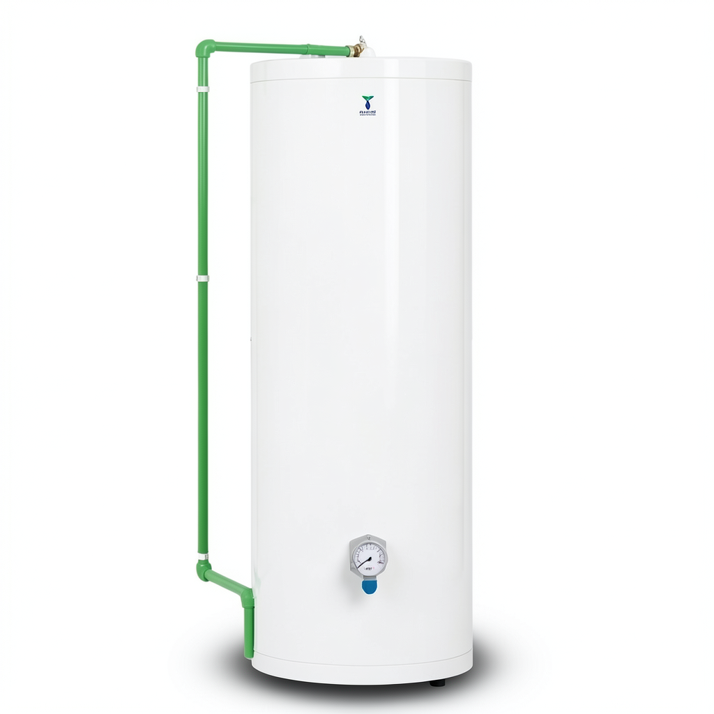 Vertical Electric Water Heater 200 Liter 1215 mm White 4000 WATT | Saudi Ceramics