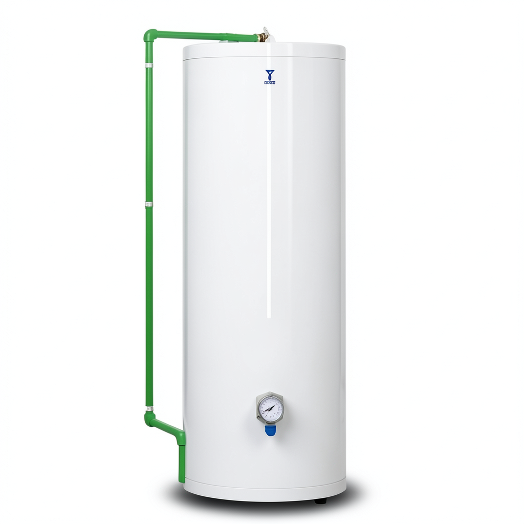 Vertical Electric Water Heater 300 Liter Capacity 560 mm Width White 3000 WATT | Saudi Ceramics