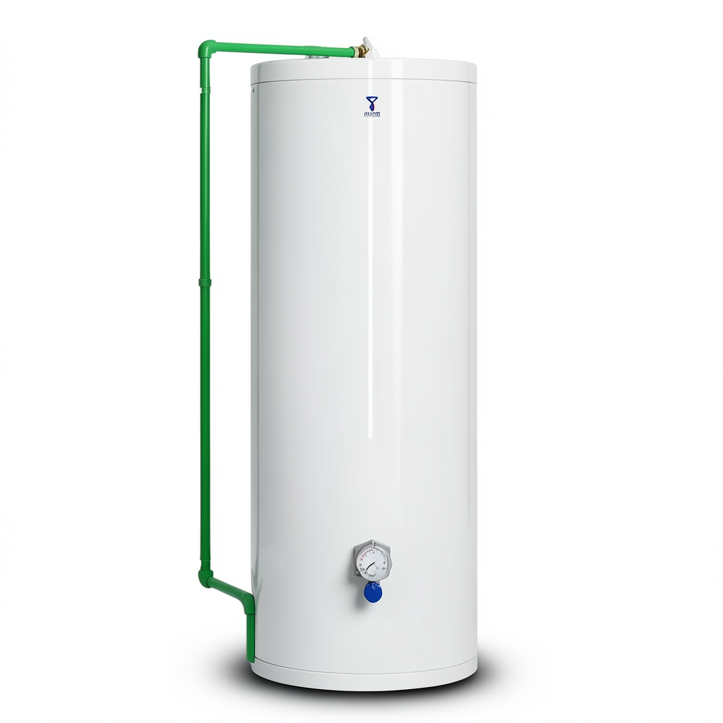 Vertical Electric Water Heater 300 Liter Capacity 1755 mm Height White 6000 WATT | Saudi Ceramics