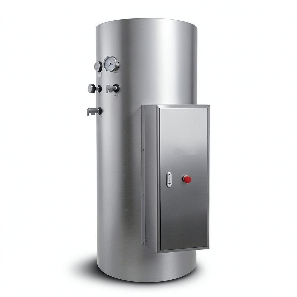 Central Water Heater Capacity 200 Liter, Dimensions 600×820×130 mm | eau