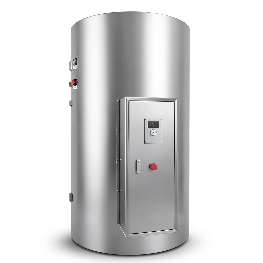 Stainless Steel Central Water Heater Capacity 1200 Liter Diameter 1100 mm Size 1900×1320 mm | eau
