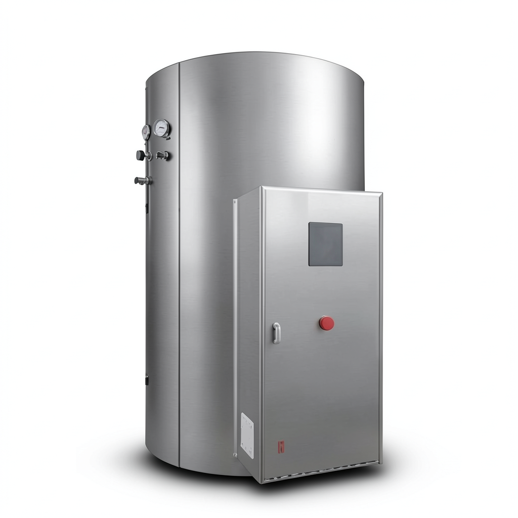 Central Stainless Steel Water Heater 1500 Liter, Size 2100×1420×1200 mm | eau