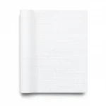 Plain Vinyl Wallpaper, Length 15.6 meters, Width 106 cm, Lace white Color 