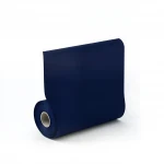 Plain Vinyl Wallpaper, size 15.6m×106cm, Navy blue Color