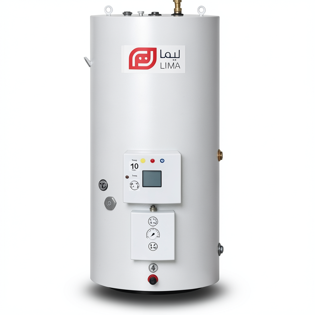 Vertical Water Heater 120 Liter Capacity, European Design | Reem Water Heater Factory