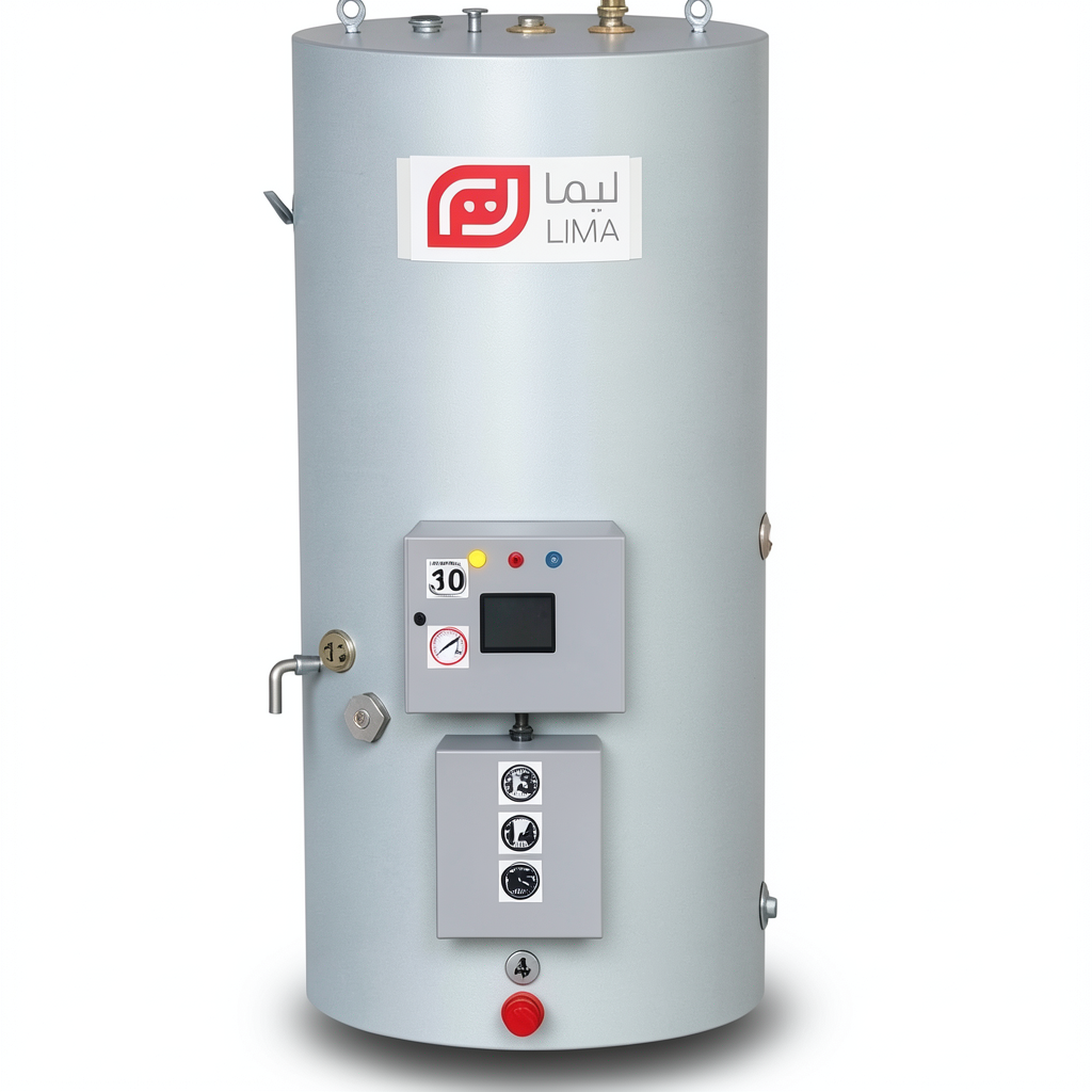 Vertical Water Heater Lima 80 Liter Capacity, 1.2 kW 220/240 Volt | Reem Water Heater Factory