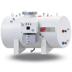 Horizontal Water Heater Lima Capacity 4500 Liters Height 3322 mm European Design | Reem Water Heater Factory