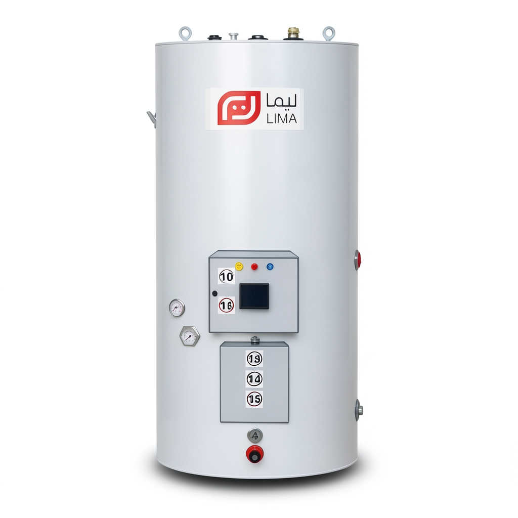 Vertical Water Heater Lima Capacity 500 Liters Height 1468 mm | Reem Water Heater Factory