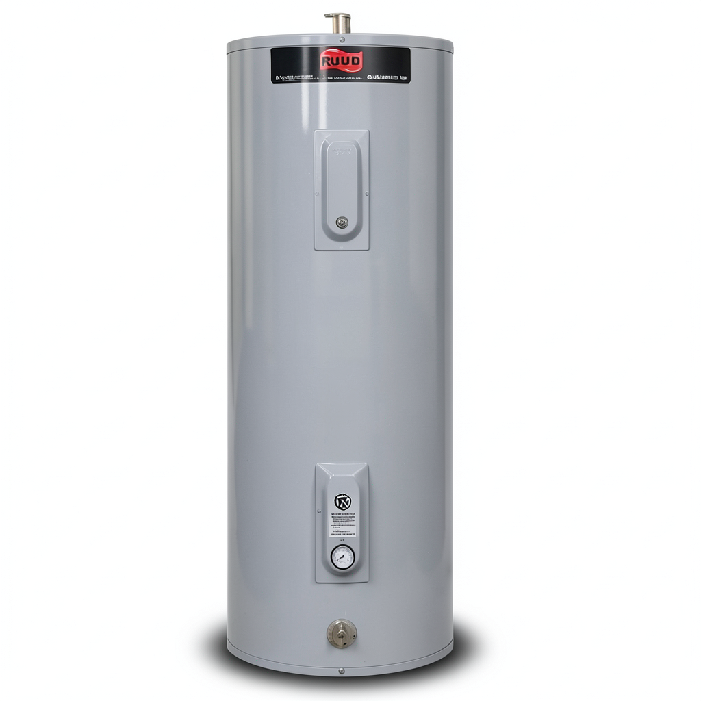Vertical Central Water Heater Ruud 50 GAL Stainless Steel, Model PE2 52 3 3 kW | Al Zamil Tanks