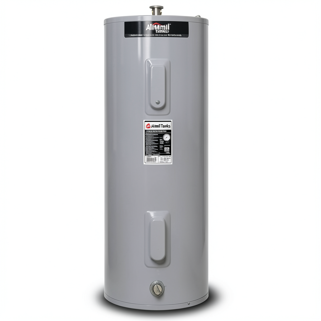 Vertical Central Water Heater 120 GAL Stainless Steel, 6 kW | Al Zamil Tanks