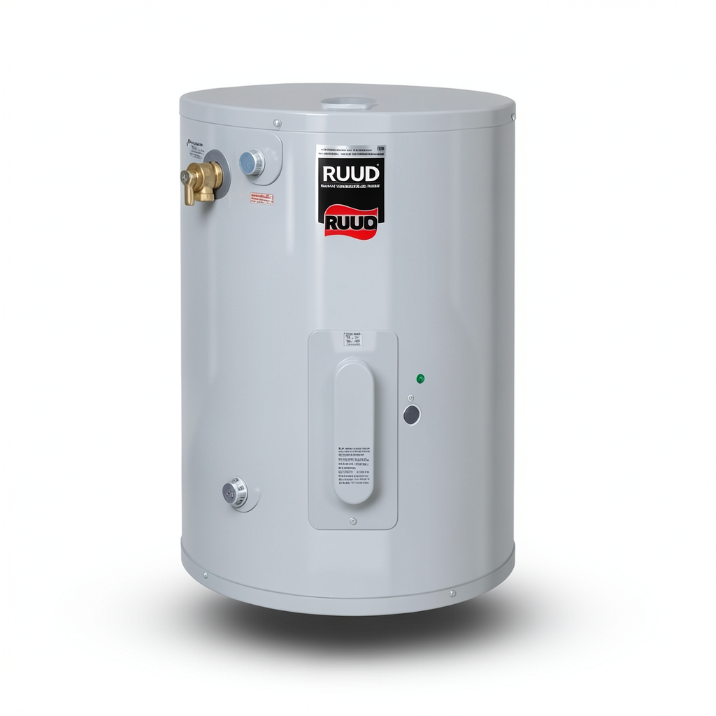 Vertical Central Water Heater Capacity 15 GAL, Brand Ruud | Al Zamil Tanks