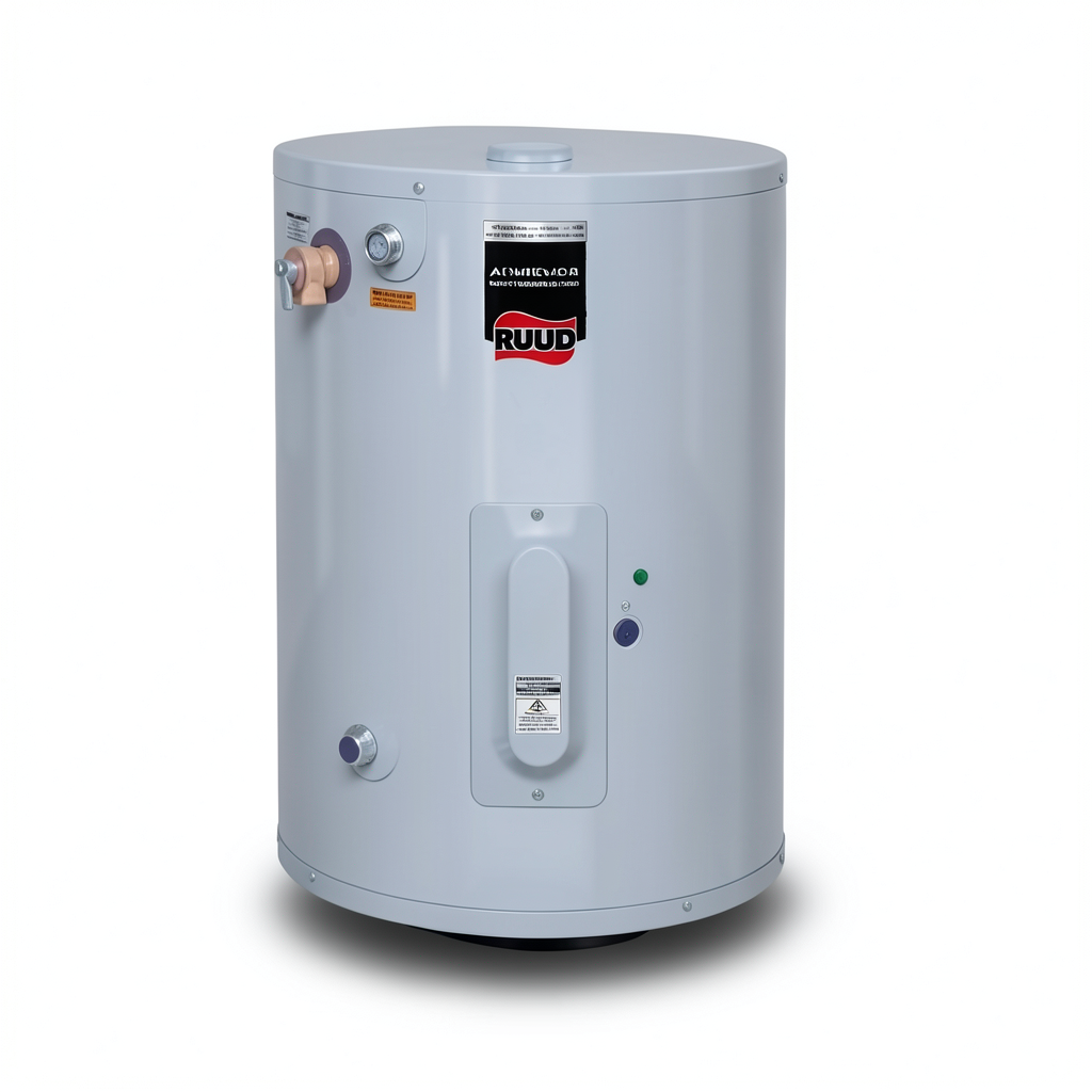Vertical Central Water Heater 30 GAL Capacity, Ruud Brand | Al Zamil Tanks