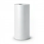 Plain Vinyl Wallpaper, Length 15.6 meters, Width 100 cm, Gray white Color 