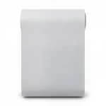 Plain Vinyl Wallpaper, size 15.6m×100cm, Light Gray Color