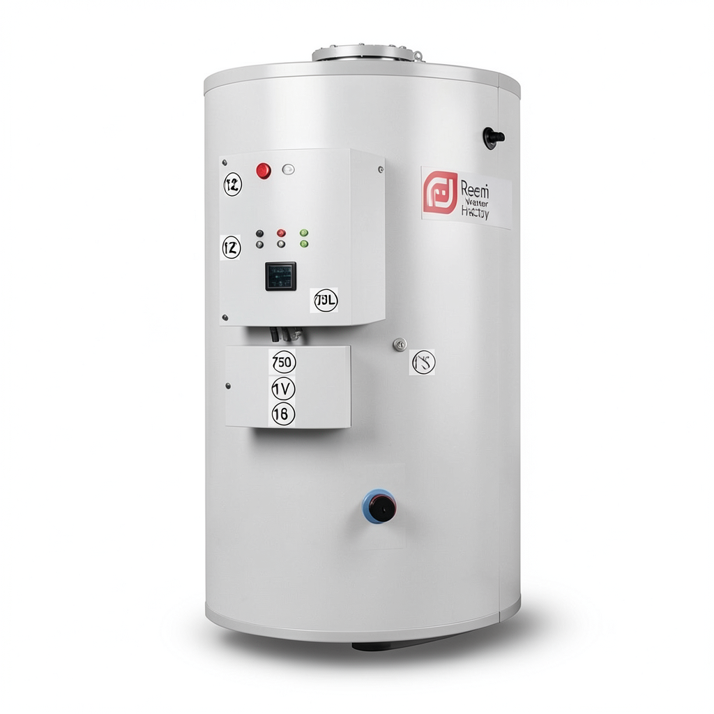 Vertical Water Heater Lima 750 Liter Capacity 380-400 Volts European Design | Reem Water Heater Factory