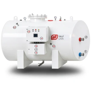 Horizontal Water Heater Capacity 4000 Liter Height 3110 mm, European Design | Reem Water Heater Factory
