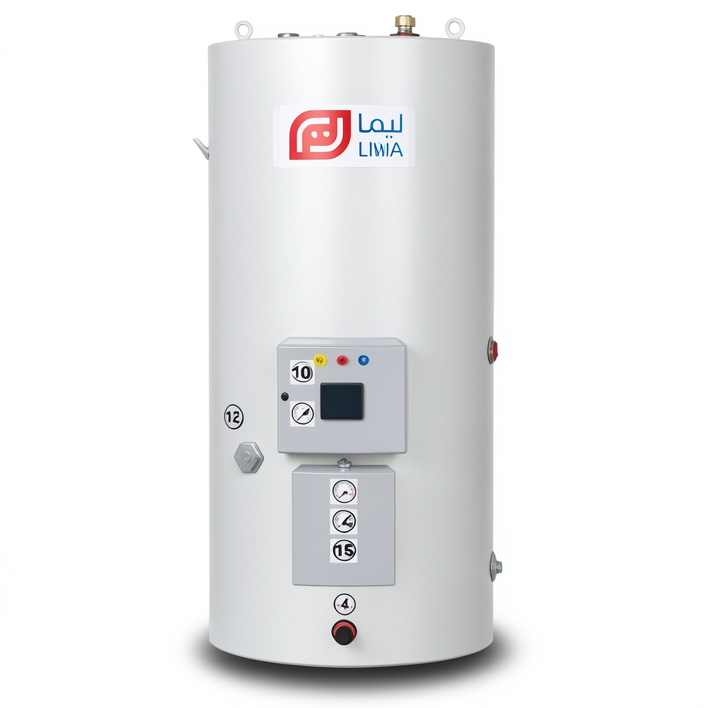 Vertical Water Heater Capacity 400 Liters Height 1258 mm Voltage 380-400 V | Reem Water Heater Factory