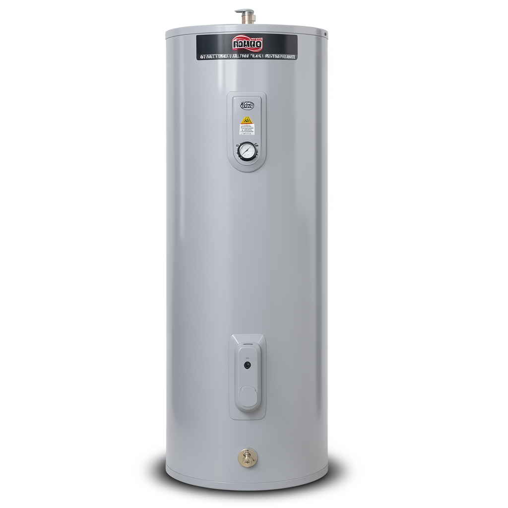 Vertical Water Heater 40 GAL Stainless Steel, 6 kW | Al Zamil Tanks