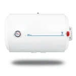 Horizontal Electric Water Heater 100 Liter Capacity 445 mm Height White, 1500 WATT 220/240 Volt | Saudi Ceramics